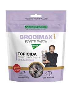 BRODIMAX FORTE STRONG TECNO FOOD PLASTICA VELENO PER TOPI TOPICIDA